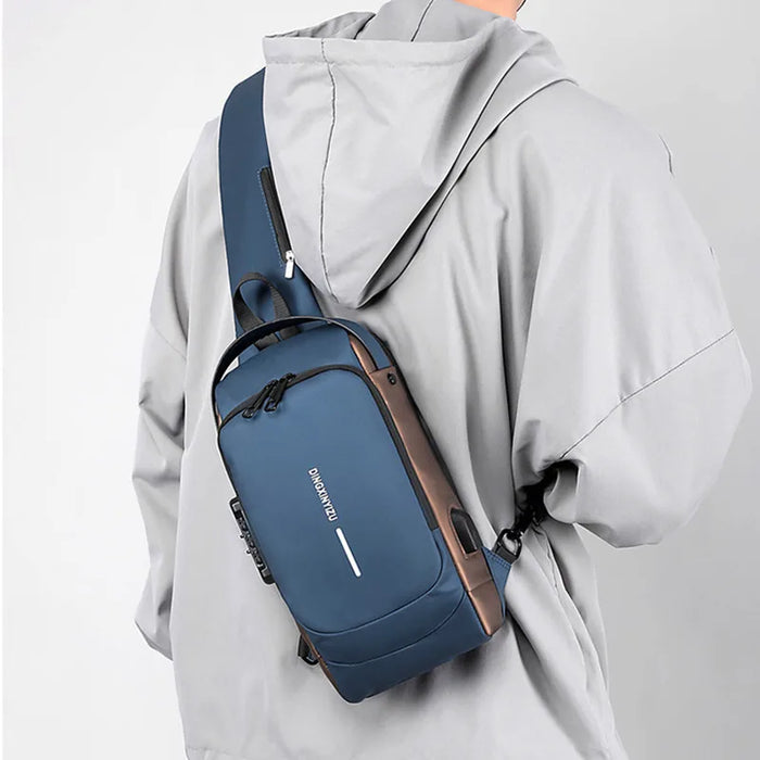 BOLSO IMPERMEABLE ANTIRROBO CON PUERTO USB