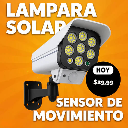 Lámpara Solar con Sensor de Movimiento - [ULTRAPOTENTE]
